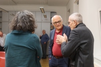 Gaeste im Gespraech mit Guenther Ogris