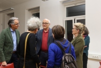 Gaeste im Gespraech mit Guenther Ogris